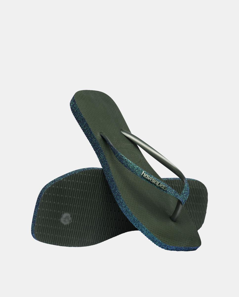 Chinelos Mulher Slim Square Havaianas Verde Azeitona-4