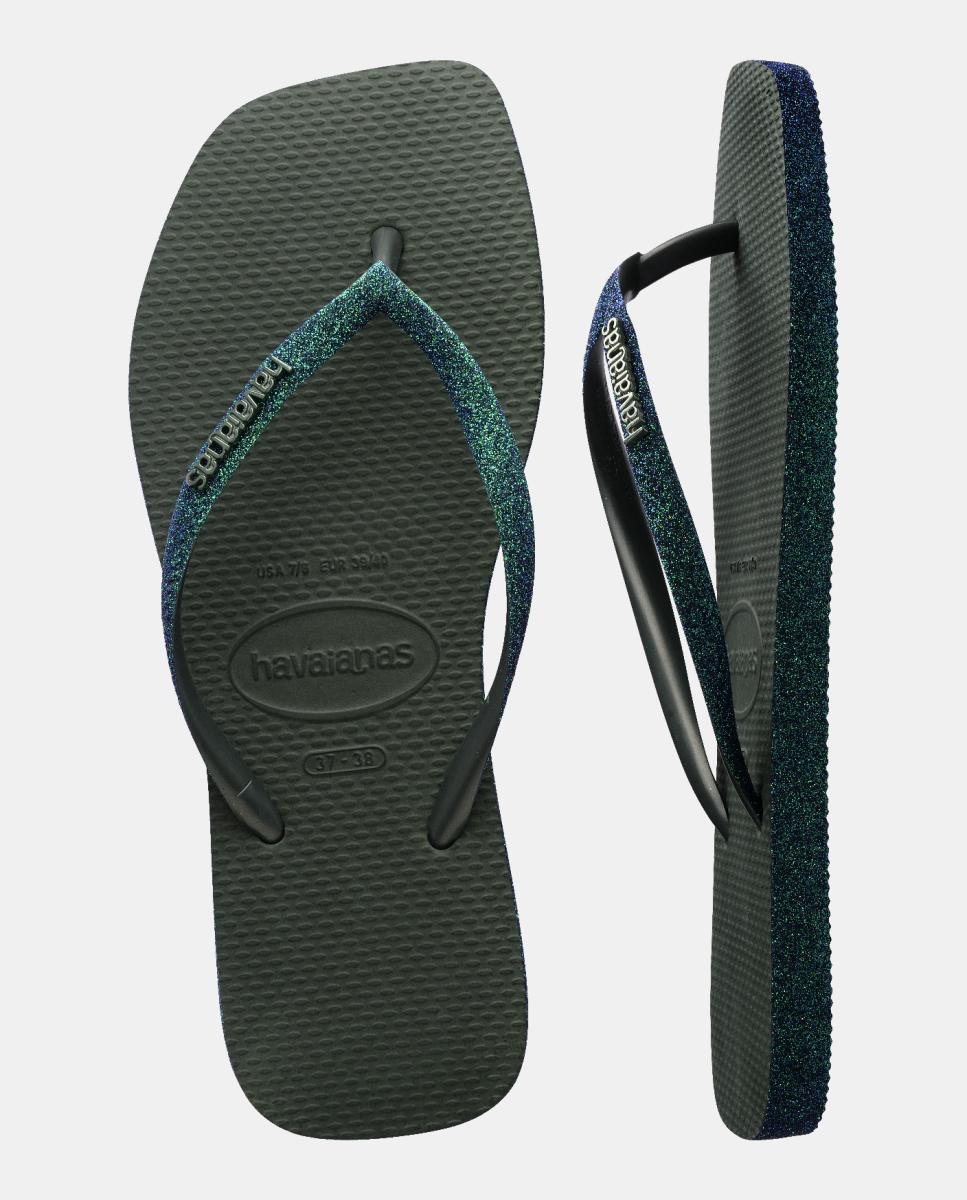 Chinelos Mulher Slim Square Havaianas Verde Azeitona-5