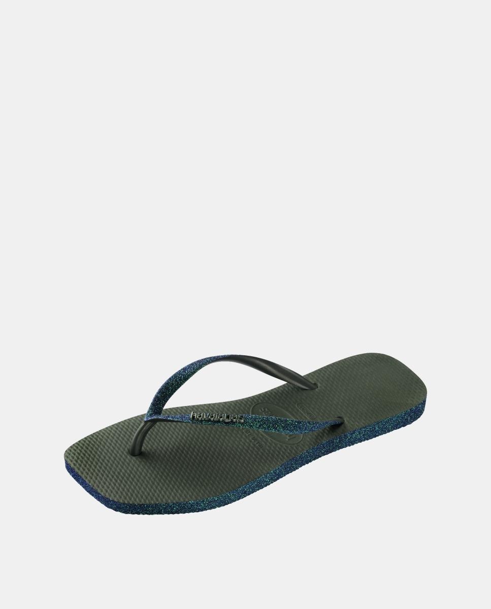 Chinelos Mulher Slim Square Havaianas Verde Azeitona-6