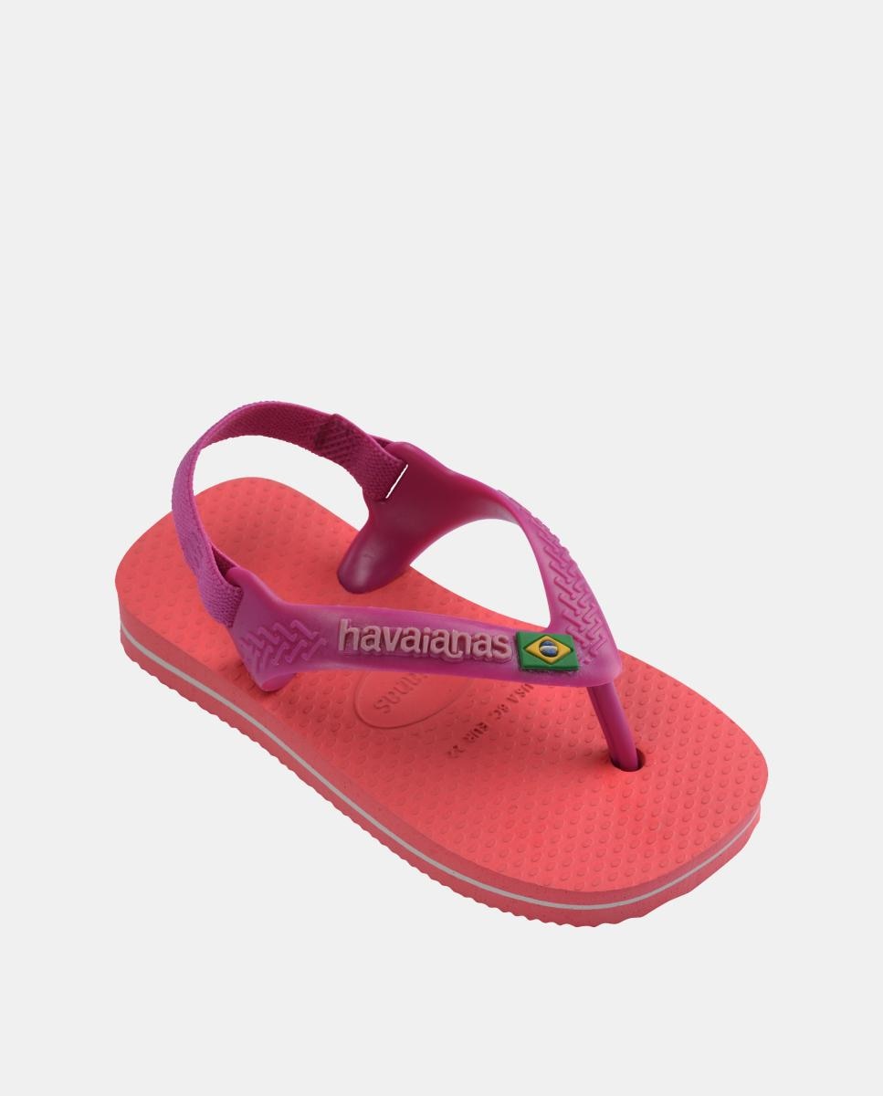 Chinelos Bebés Brasil Logo Havaianas Rosa-2