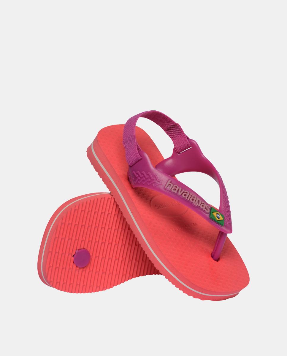 Chinelos Bebés Brasil Logo Havaianas Rosa-4