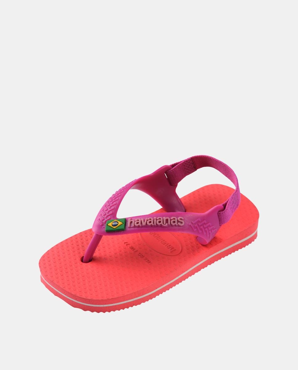 Chinelos Bebés Brasil Logo Havaianas Rosa-6