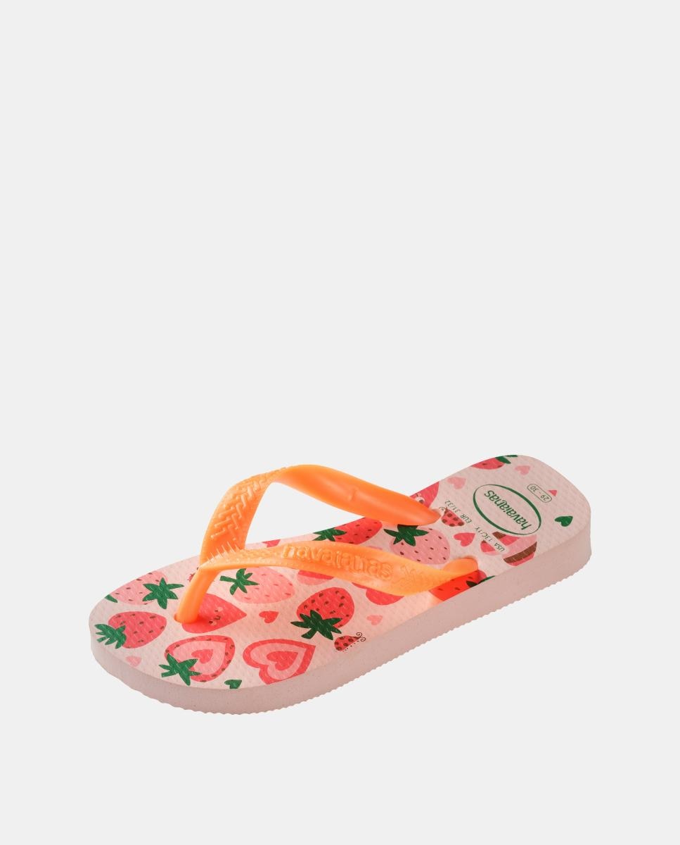 Chinelos Criança Estampada Flores Havaianas Rosa-6