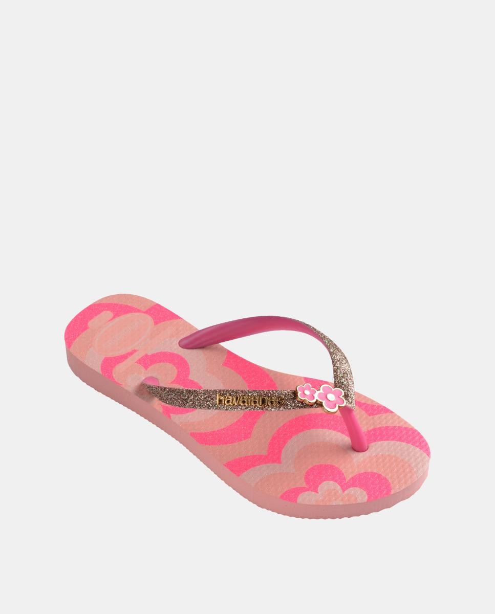 Chinelos Criança Slim Glitter Havaianas Estampado-2