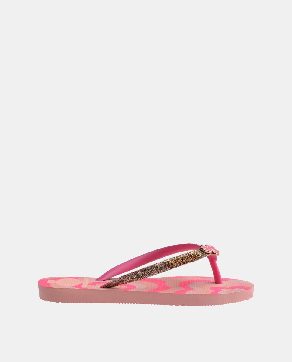 Chinelos Criança Slim Glitter Havaianas Estampado-3