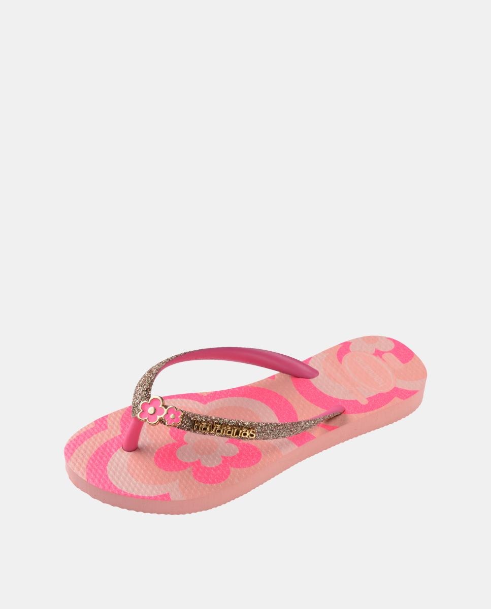 Chinelos Criança Slim Glitter Havaianas Estampado-6