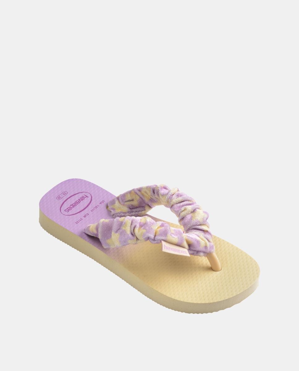Chinelos Criança Fluffly Havaianas Branco/Roxo-2