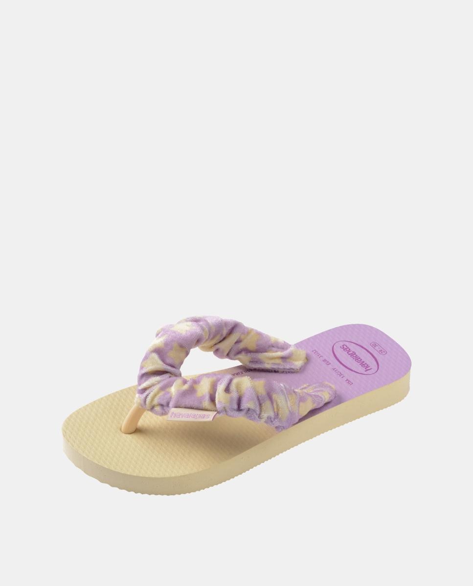Chinelos Criança Fluffly Havaianas Branco/Roxo-6