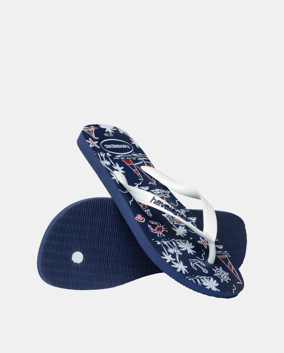 Chinelos Homem Top Nautical Havaianas Azul-marinho-4