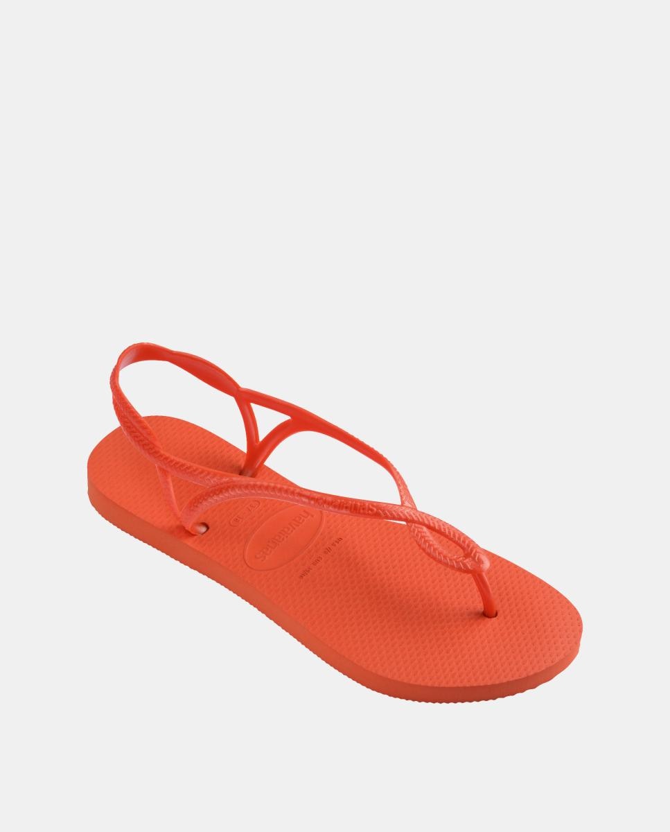 Chinelos Mulher Luna Havaianas Laranja flúor-2