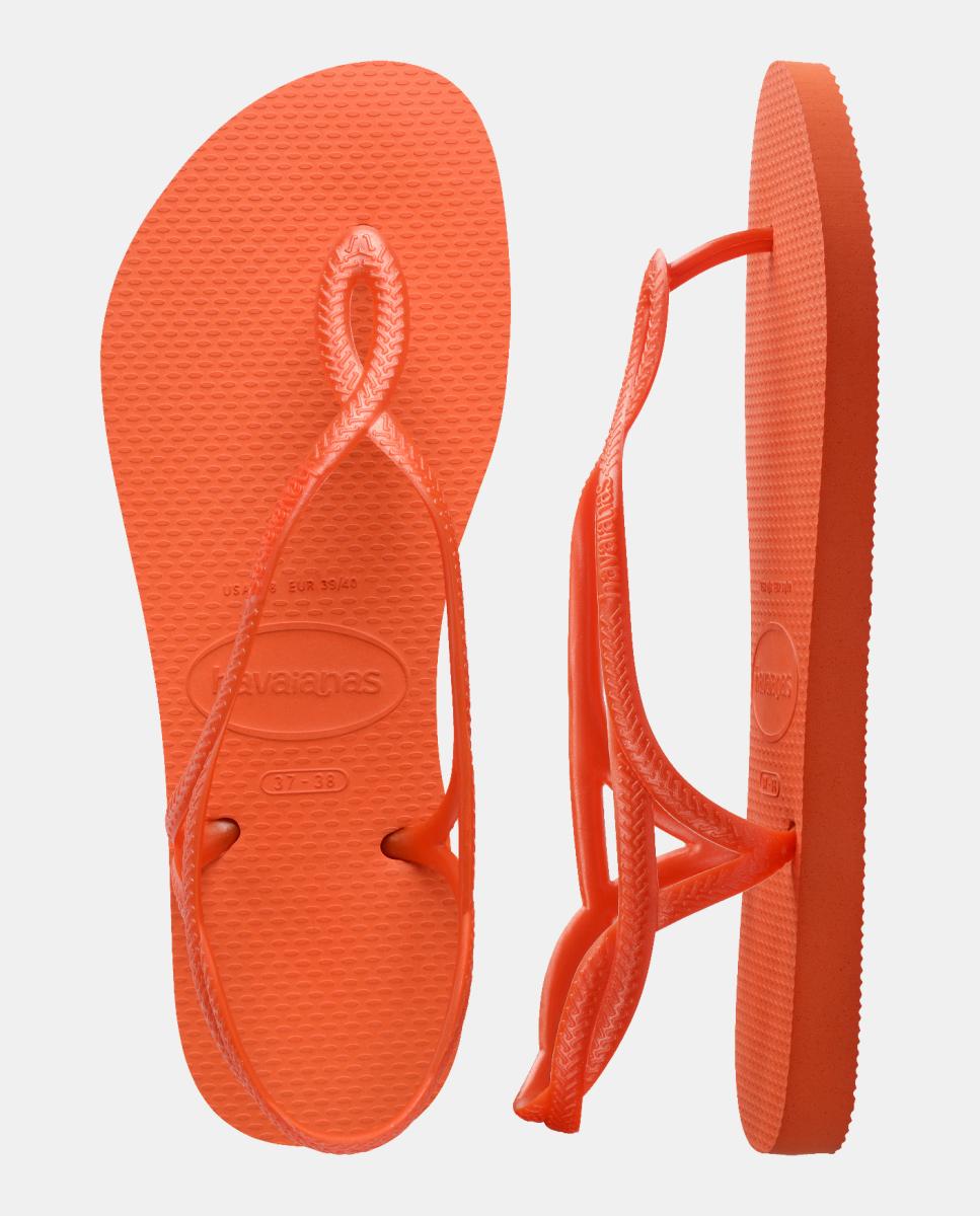 Chinelos Mulher Luna Havaianas Laranja flúor-5
