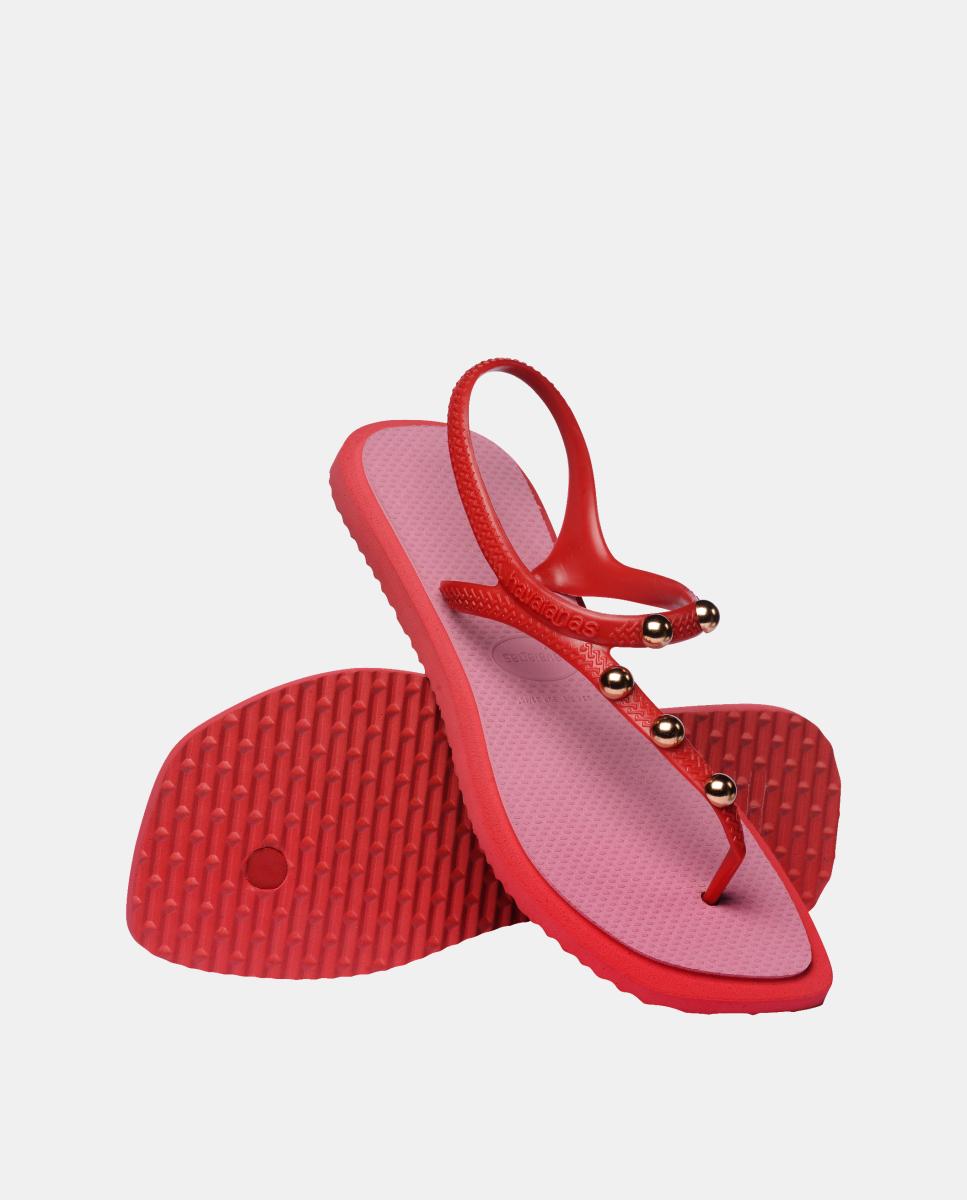 Chinelos Mulher Flash Fusion Havaianas Rosa/Vermelho-4