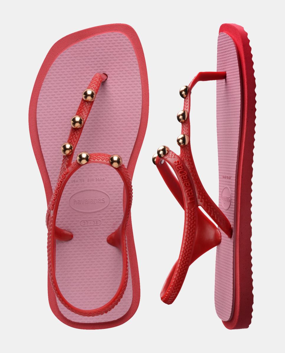 Chinelos Mulher Flash Fusion Havaianas Rosa/Vermelho-5
