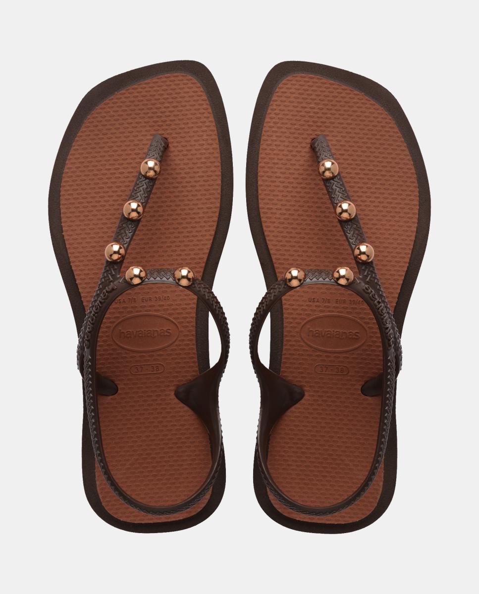Chinelos Mulher Flash Fusion Havaianas Café-1