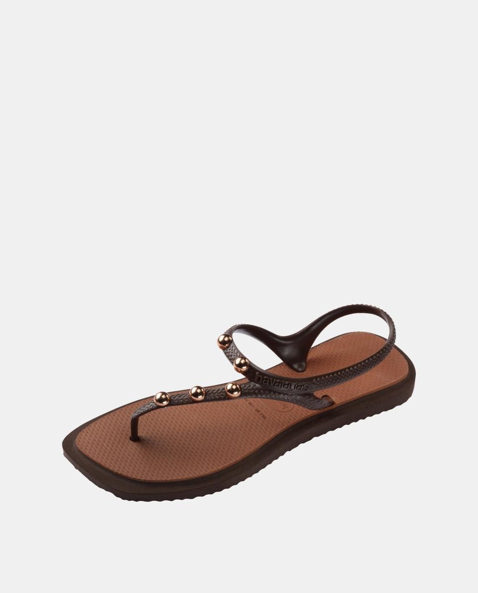 Chinelos Mulher Flash Fusion Havaianas Café-6