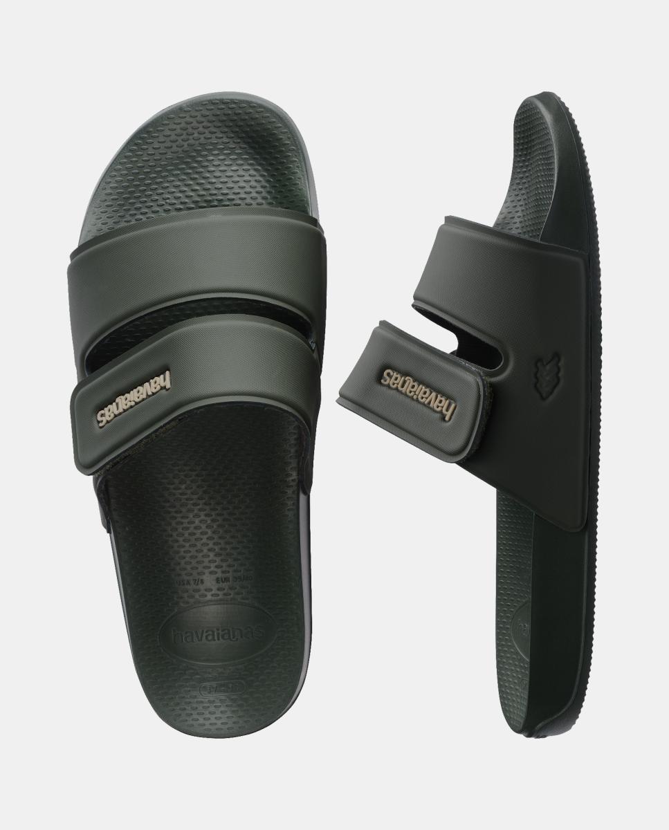 Chinelos Homem Slide Havaianas Verde Azeitona-5