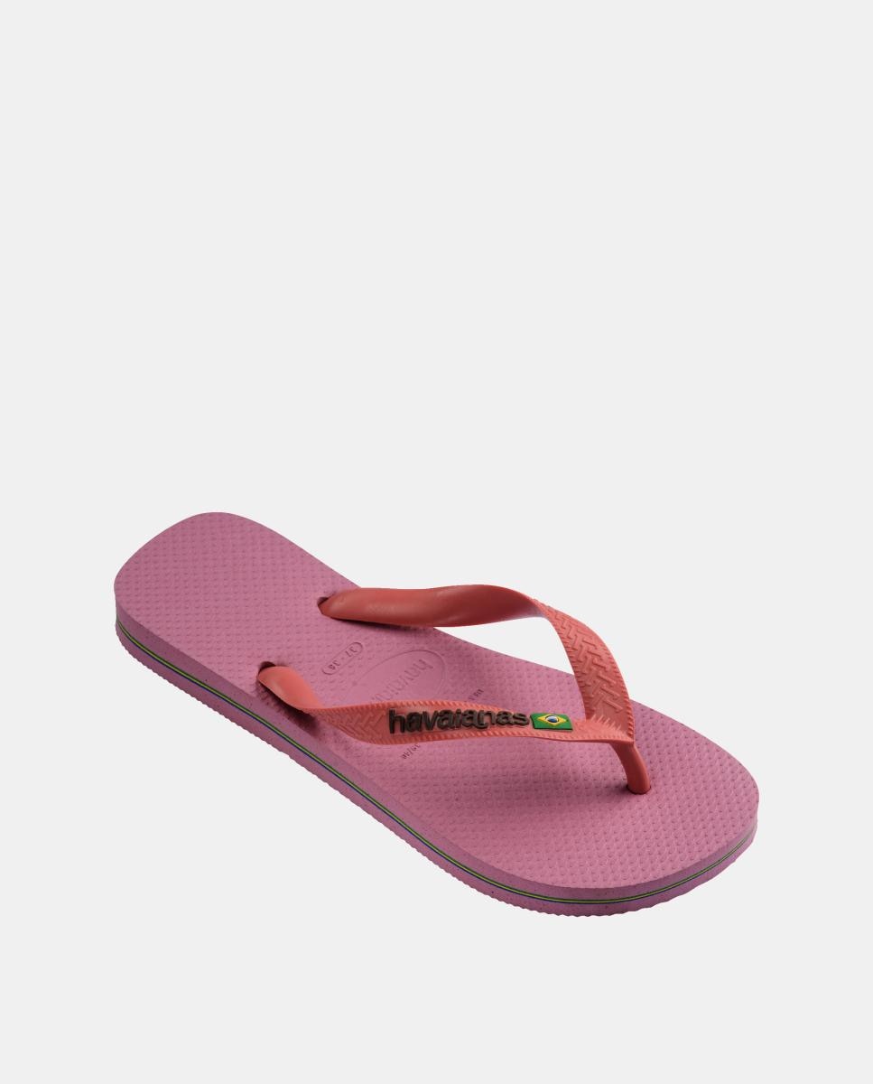 Chinelos Mulher Brasil Logo Havaianas Framboesa-2