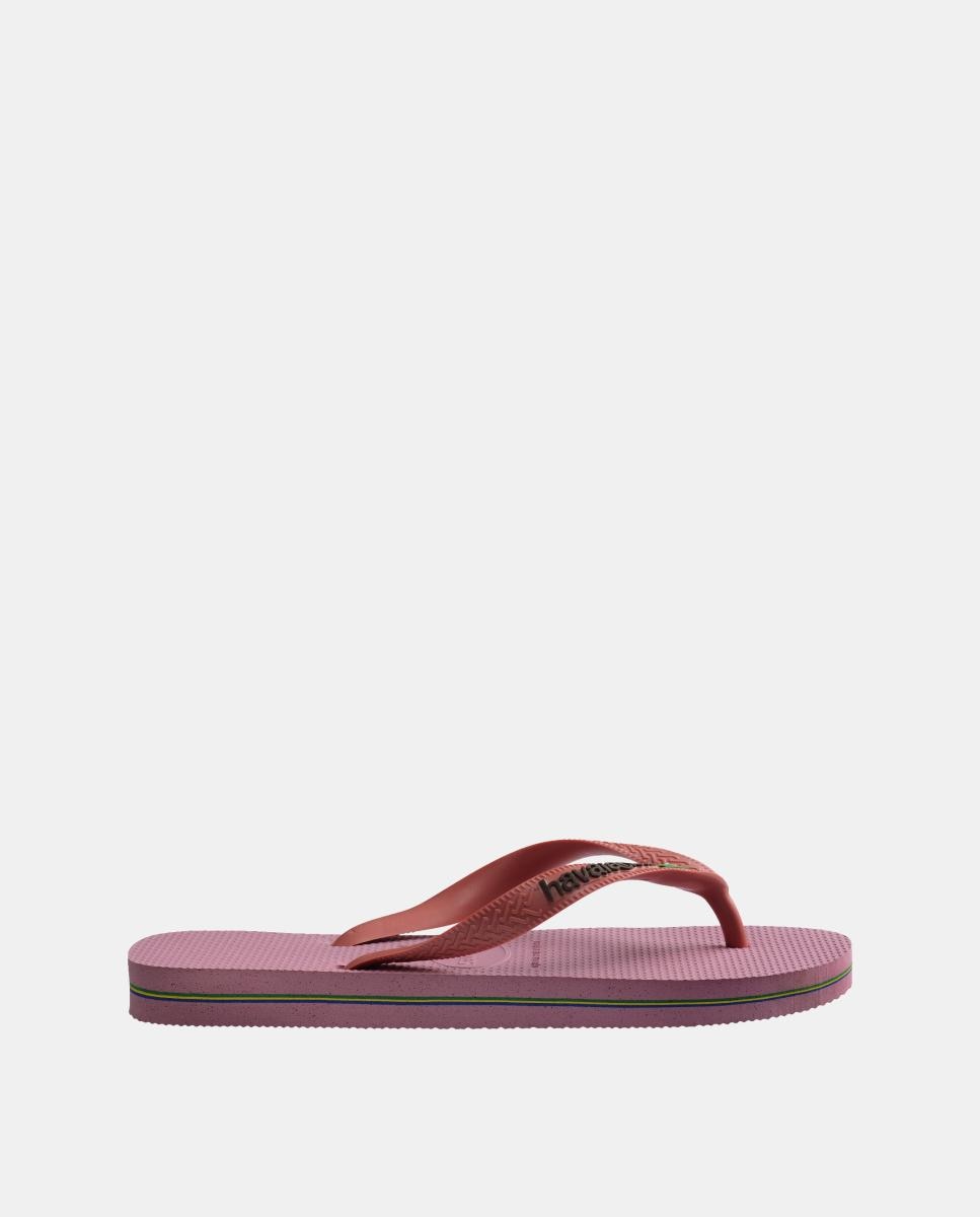 Chinelos Mulher Brasil Logo Havaianas Framboesa-3