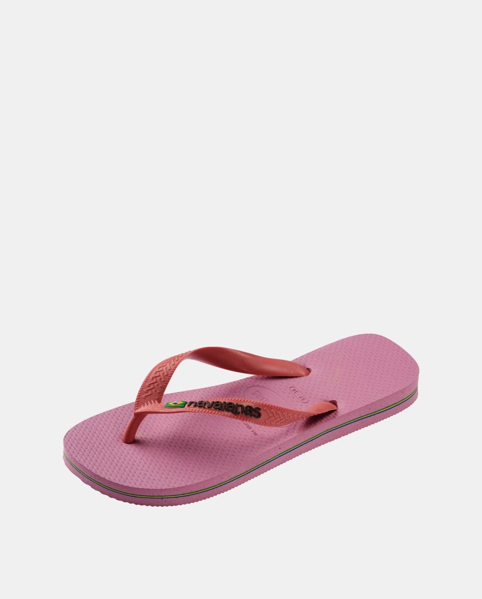 Chinelos Mulher Brasil Logo Havaianas Framboesa-6