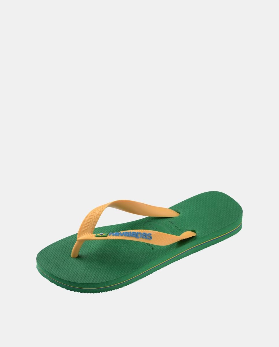 Chinelos Homem Brasil Logo Havaianas Verde / Amarelo-6