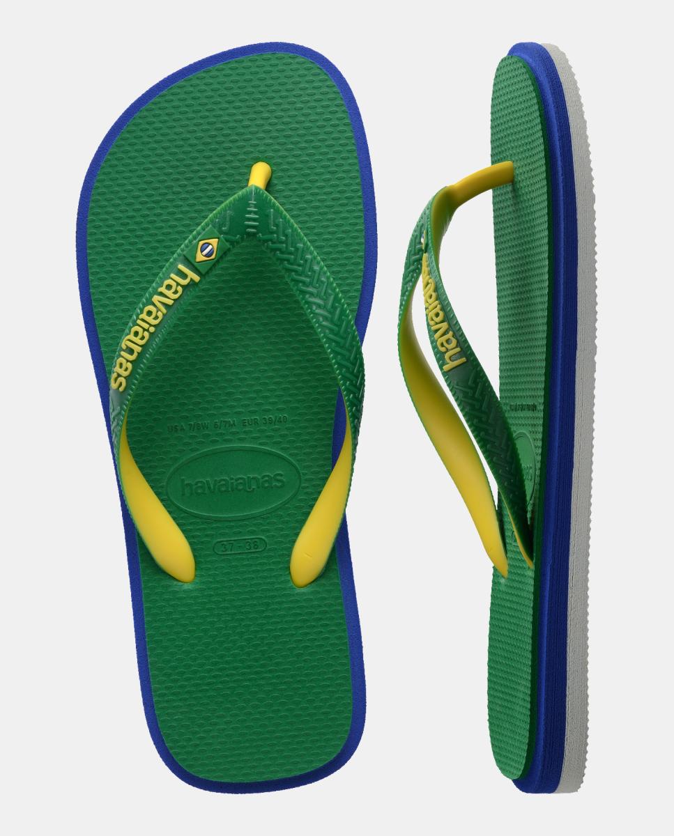 Chinelos Homem Brasil Twist Havaianas Verde-5