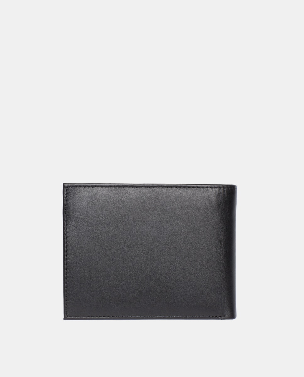 Cartera de piel en negro con tarjeteros interiores - Tommy Hilfiger - Negro Negro-2