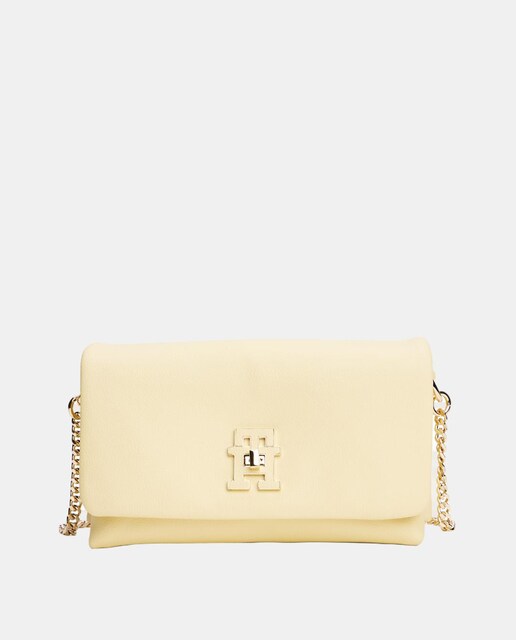Imagen 0 de Bolso estilo mini crossover de mujer en color crema de Tommy Hilfiger