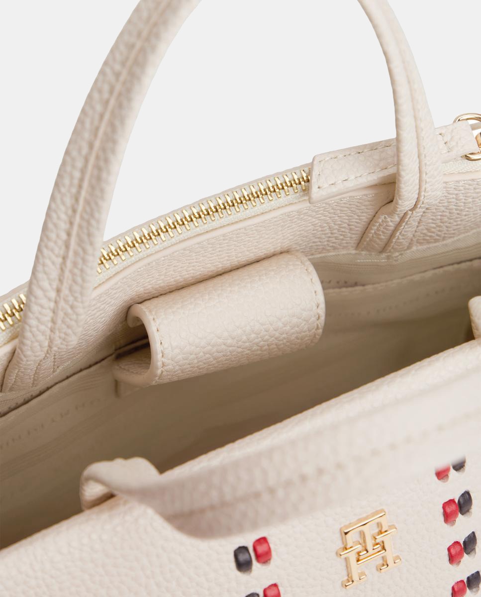 Mala Mini Satchel TH Timeless - Creme Creme-3