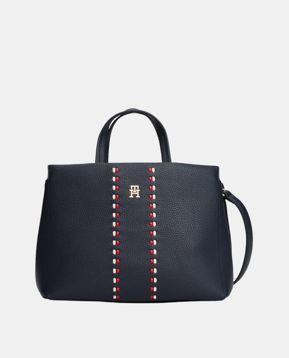 Mala Tipo Satchel TH Timeless - Space Blue Azul-marinho-1