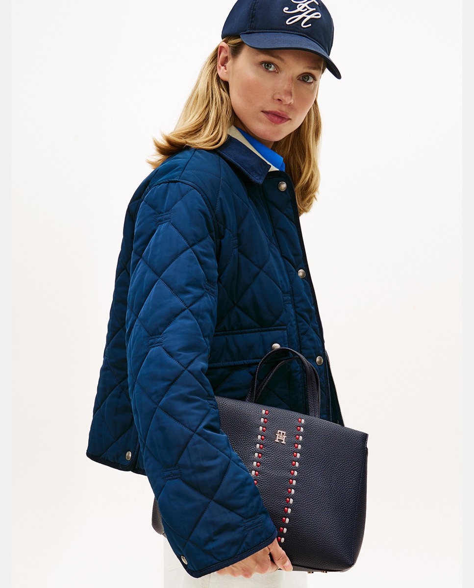 Mala Tipo Satchel TH Timeless - Space Blue Azul-marinho-2