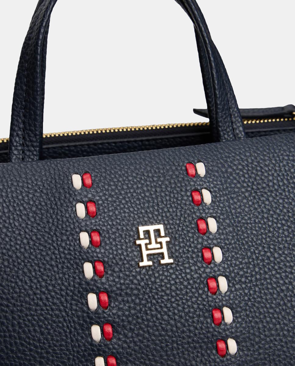 Mala Tipo Satchel TH Timeless - Space Blue Azul-marinho-5