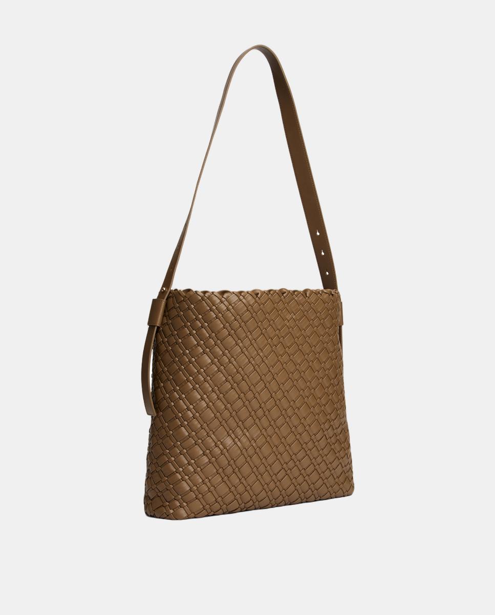 Mala Estilo Hobo Maxi - Castanho Castanho-4
