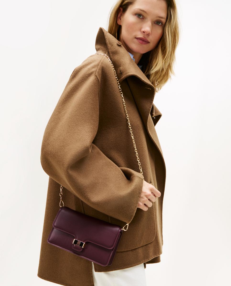 Mala Tipo Crossbody - Bordeaux Bordeaux-2
