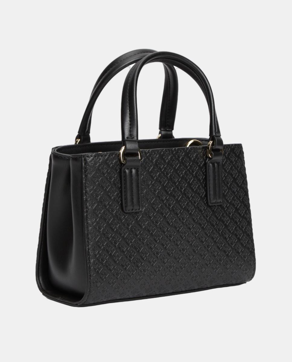 Mini Mala Tipo Tote TH Daily Mono - Preto Preto-4