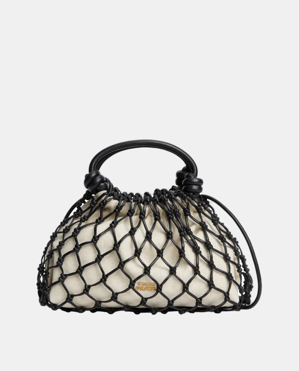 Imagem 0 de Mala Tipo Crossover Médio em Cor Preta da Tommy Hilfiger