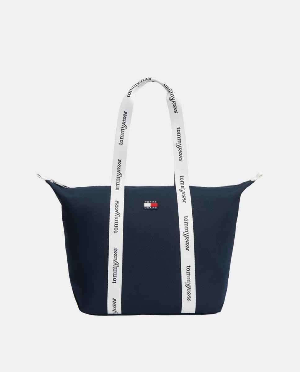 Imagem 0 de Mala Tipo Tote Diário em Cor Azul-marinho da Tommy Jeans