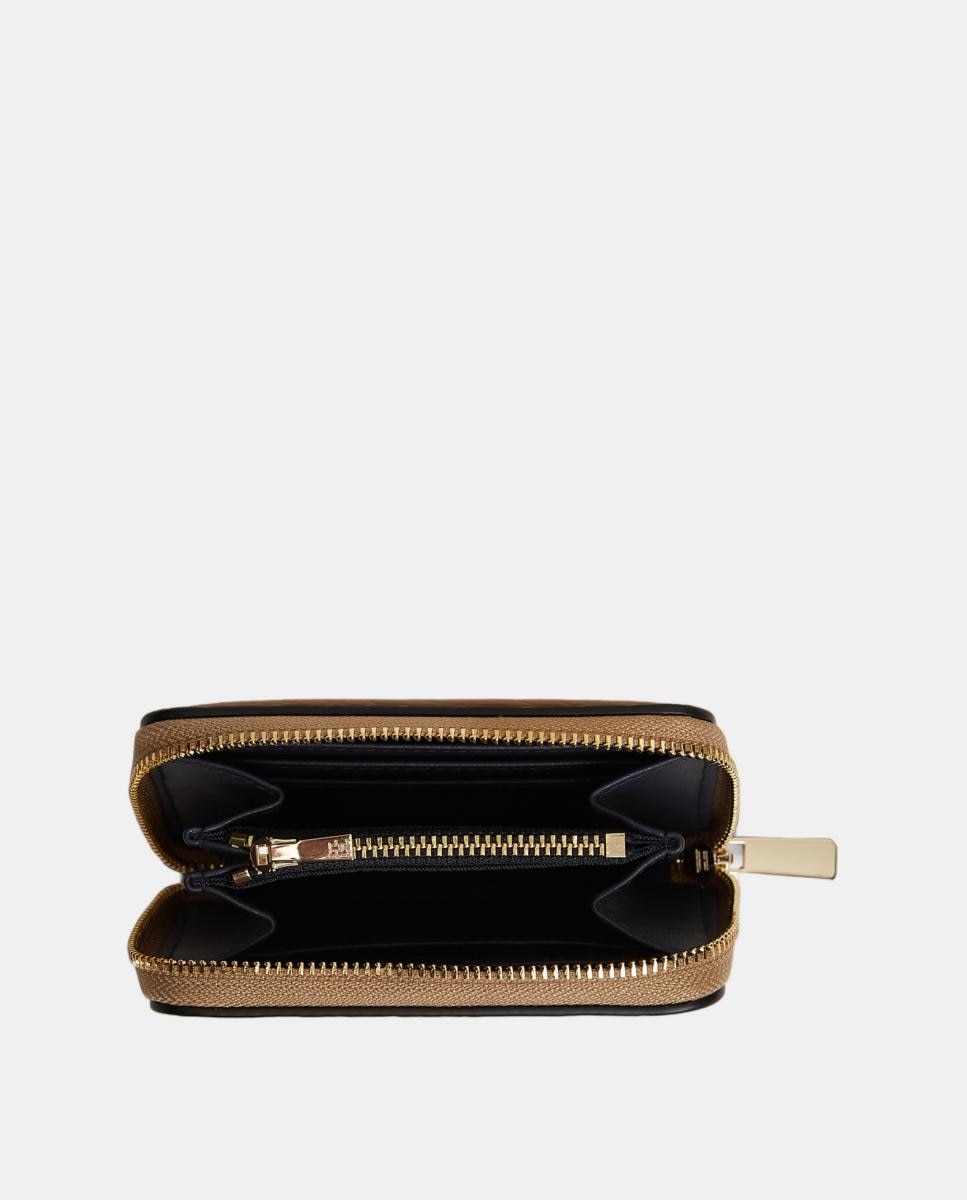 Carteira Compacta em Cor Camel da Tommy Hilfiger Camel-4