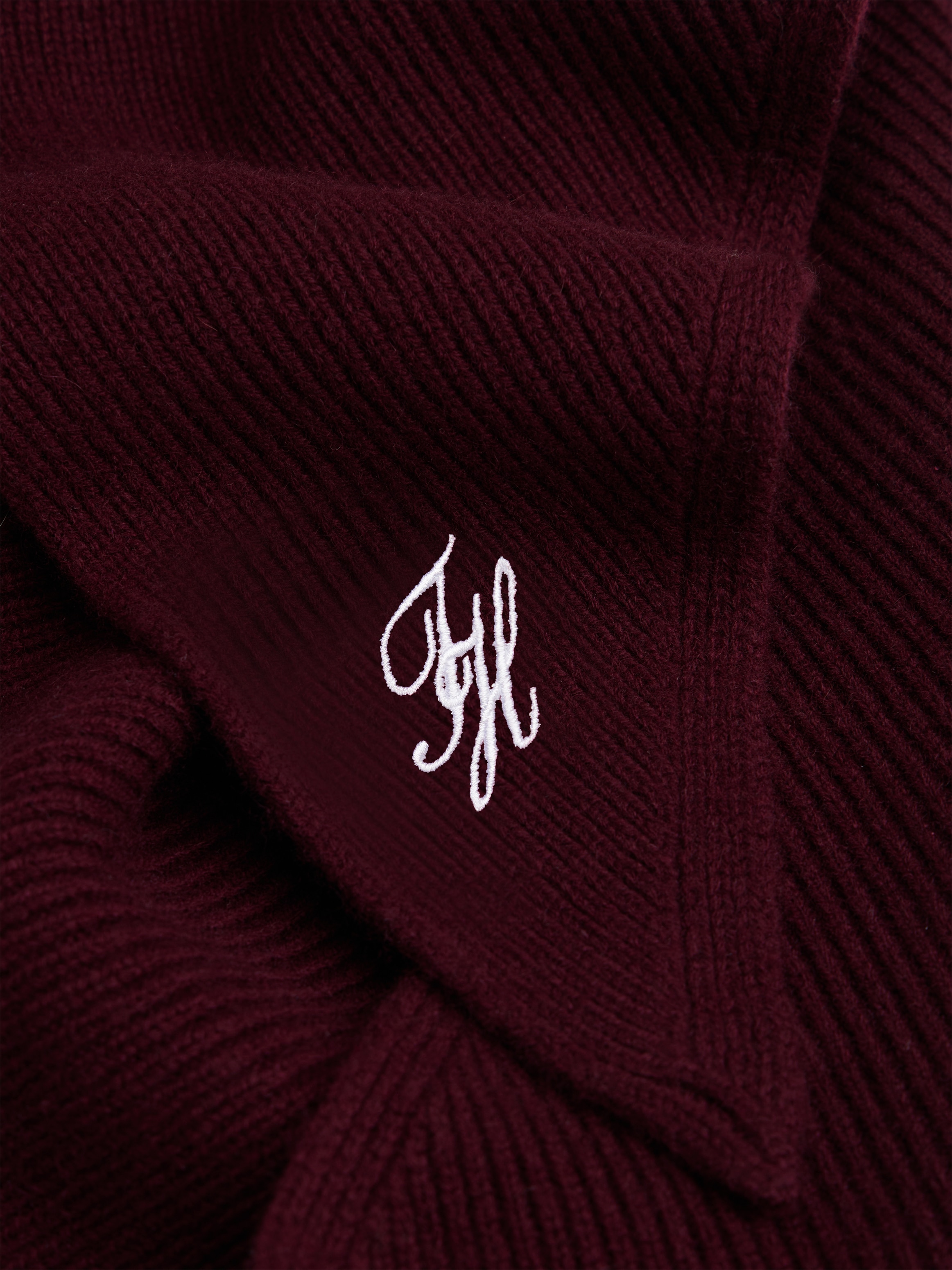 Lenço Tipo Bandana Tommy Script Cash Triangle - Bordeaux 3