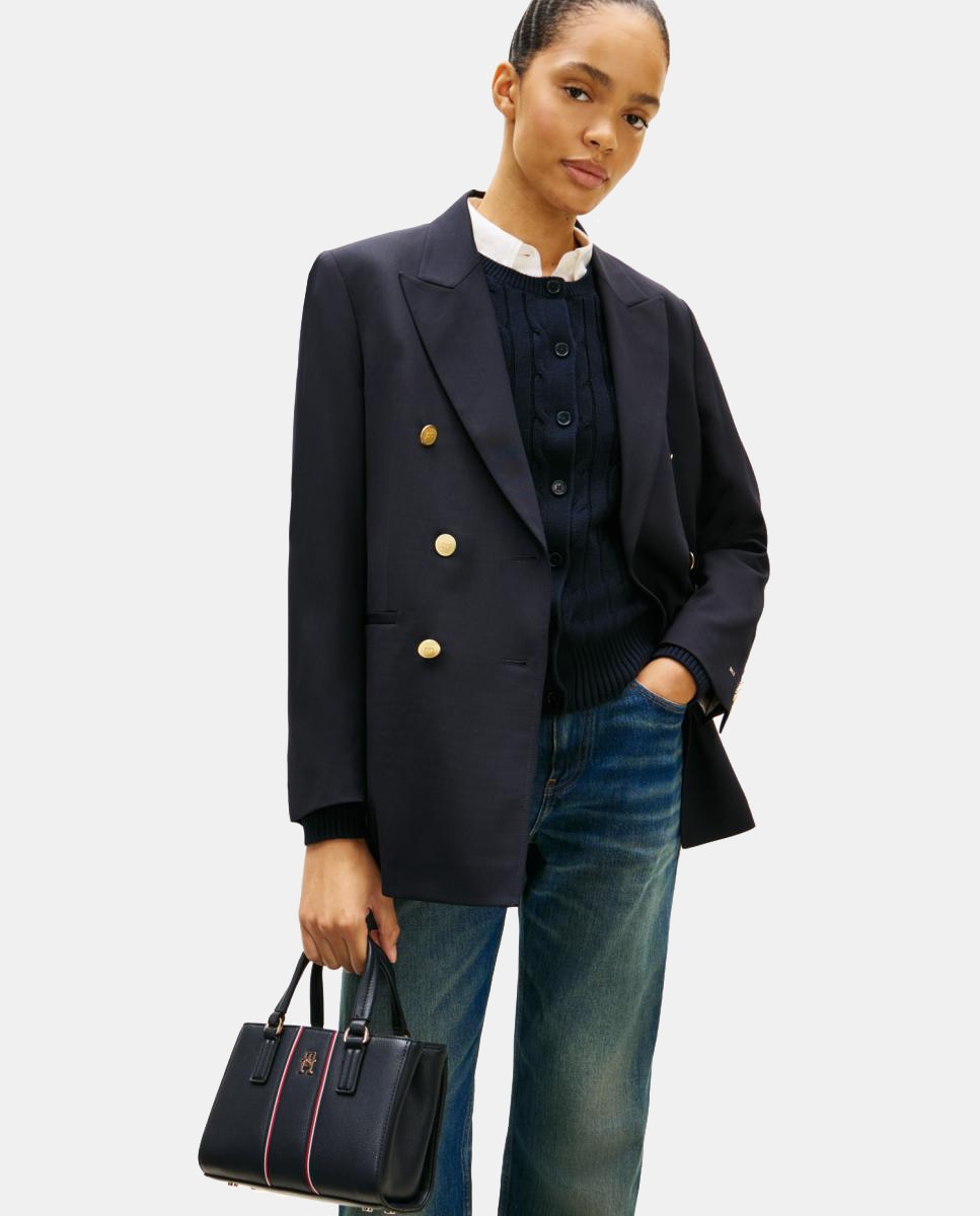 Mini Mala Tipo Tote Versão Empresarial - Azul Azul-2