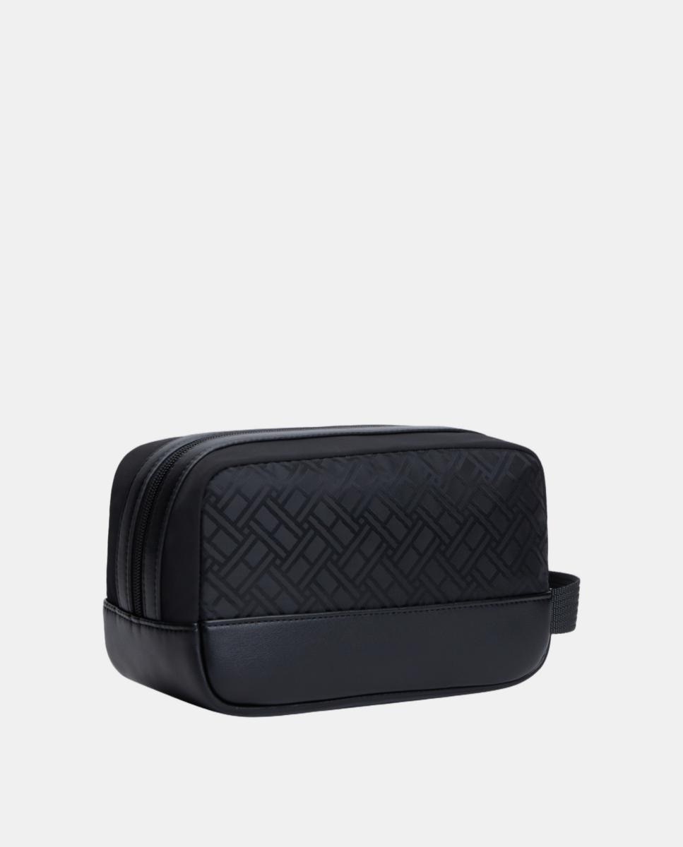 Nécessaire com Estampado de Monograma Preto-3