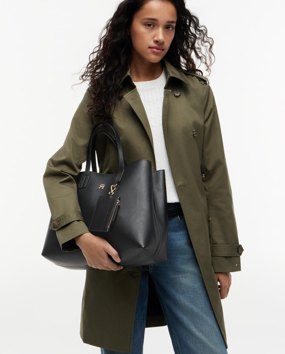 Mala tipo Satchel - Preto Preto-2