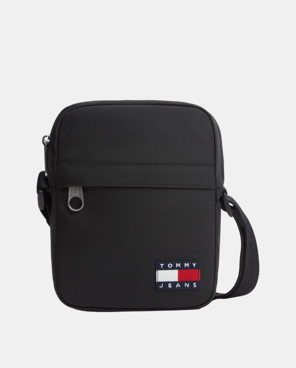 Bolso bandolera de hombre confeccionada en ecopiel - Tommy Hilfiger - Negro Negro-1