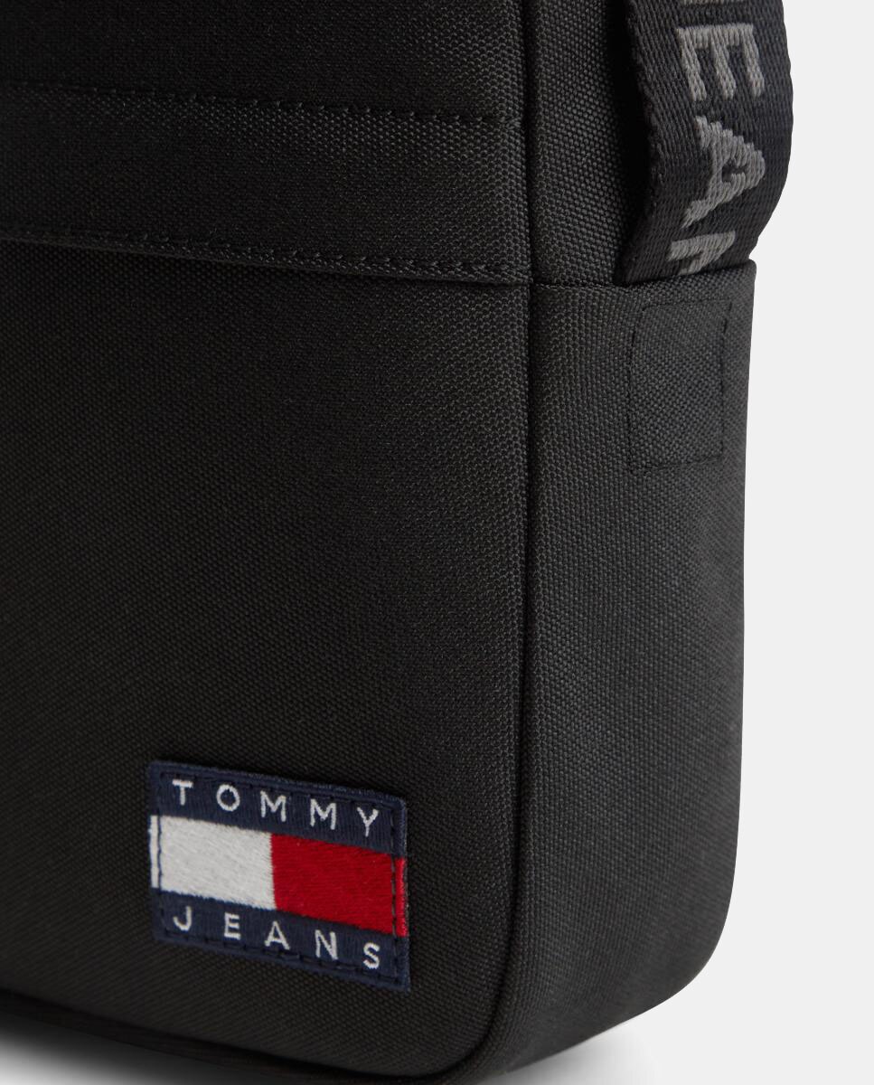 Bolso bandolera de hombre confeccionada en ecopiel - Tommy Hilfiger - Negro Negro-4