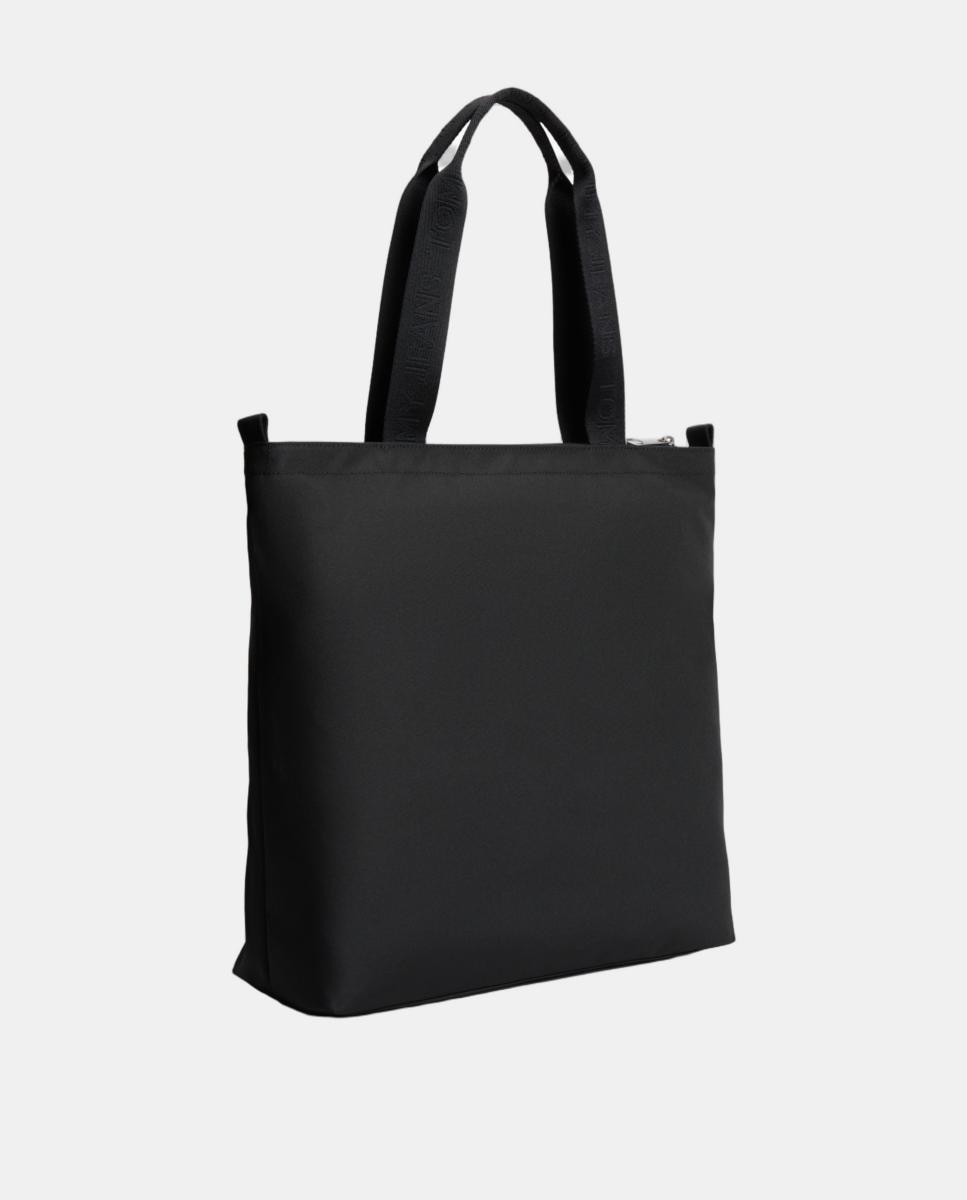 Mala Tipo Tote Confecionada em Ecopele Preto-2