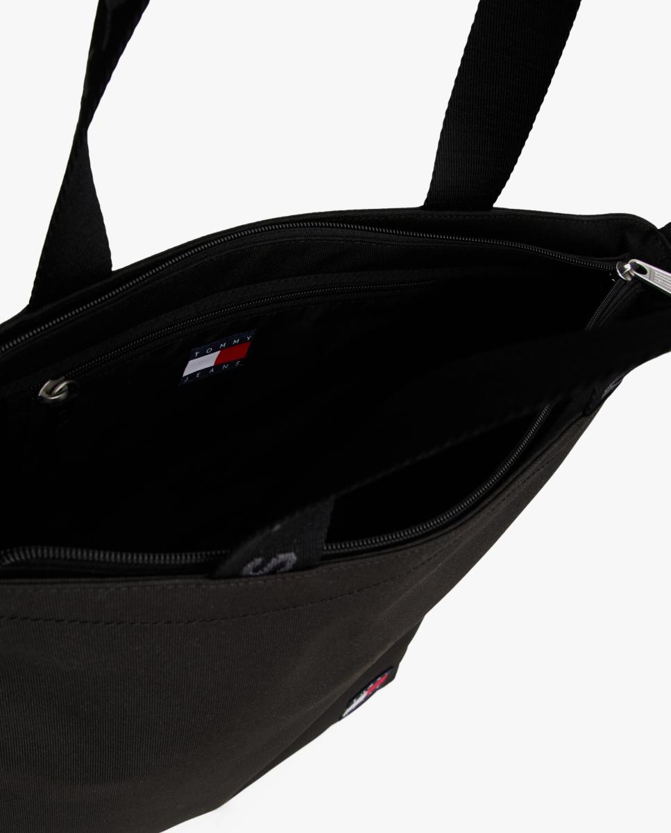 Mala Tipo Tote Confecionada em Ecopele Preto-4