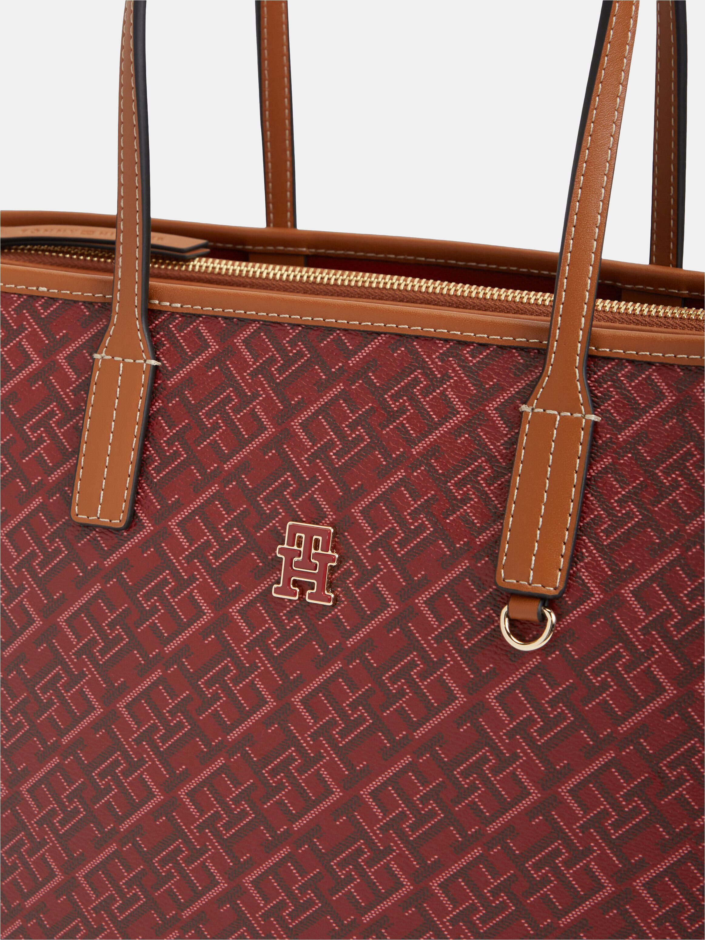 Mala Tipo Tote em Ecopele Vermelho-2