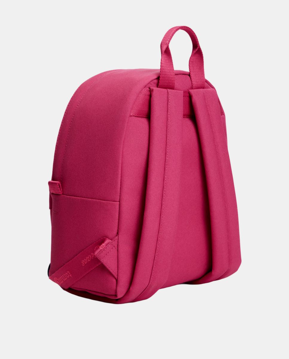 Mochila Confecionada em Nylon Rosa-2
