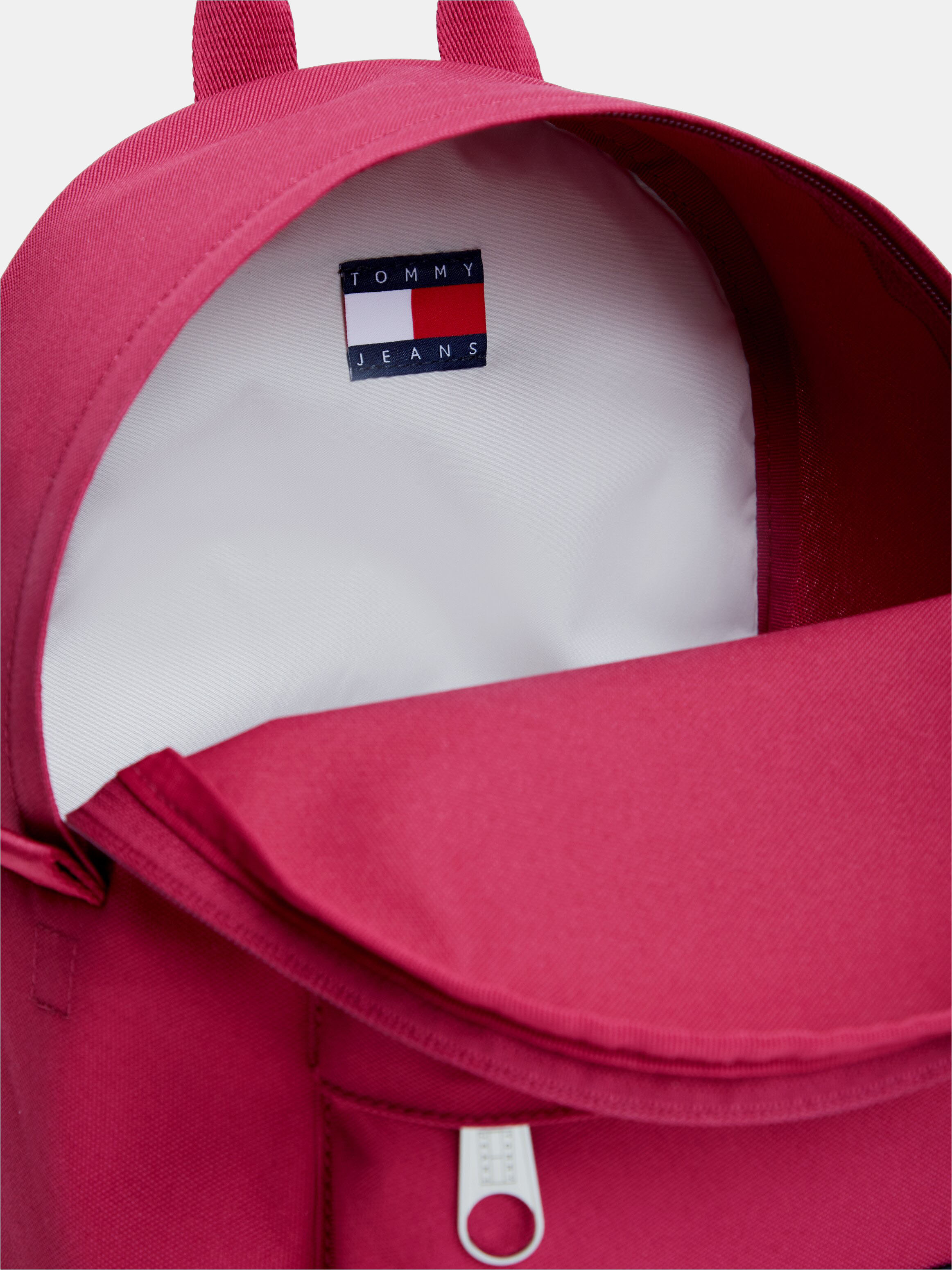 Mochila Confecionada em Nylon Rosa-3