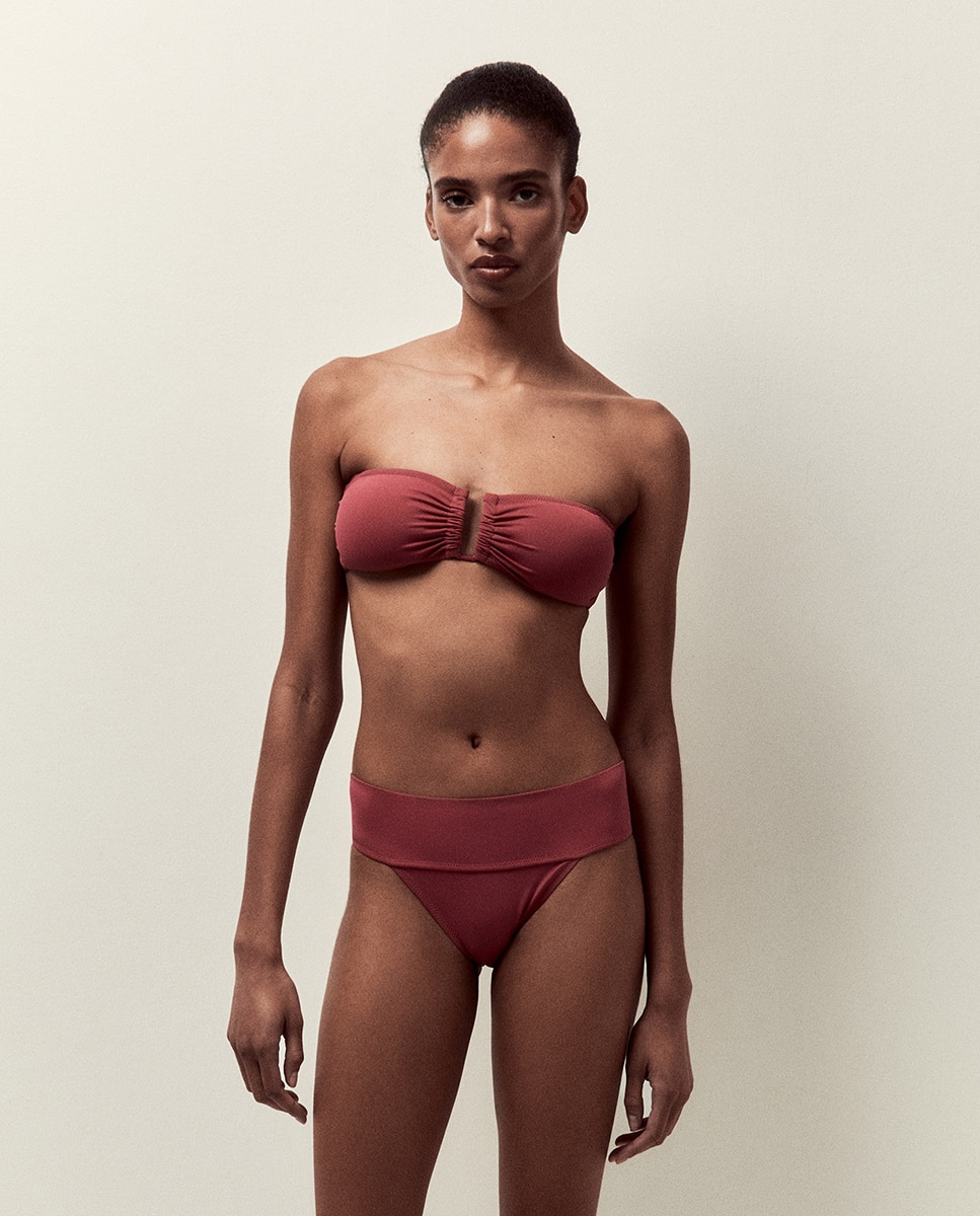 Top Liso Bandeau Rosa-1