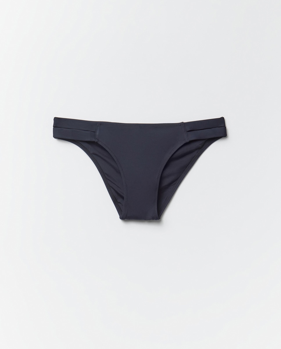 Cueca Lisa Dupla Preto-5